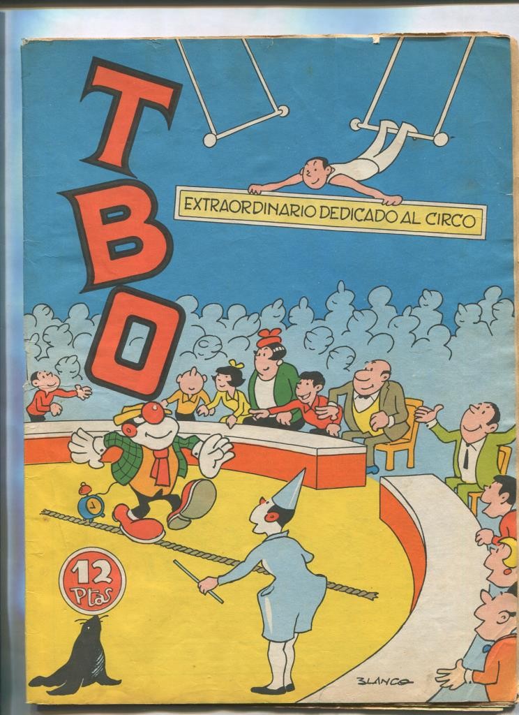 TBO extra  de 12 pts: Circo, portada de Blanco