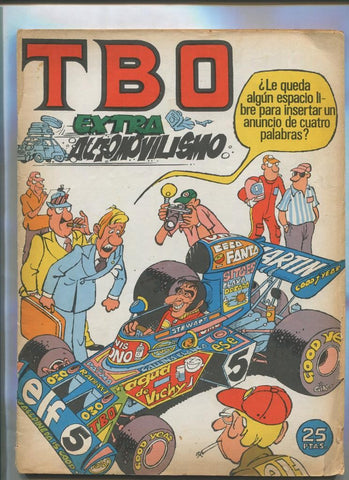 TBO extra  de 25 pts: automovil, portada de Gin