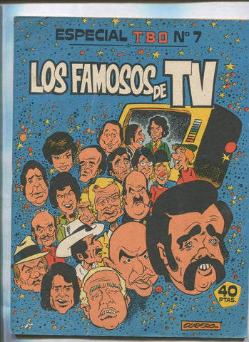 TBO extra  de 40 pts: especial numero 07: Los famosos de TV, portada de Cubero