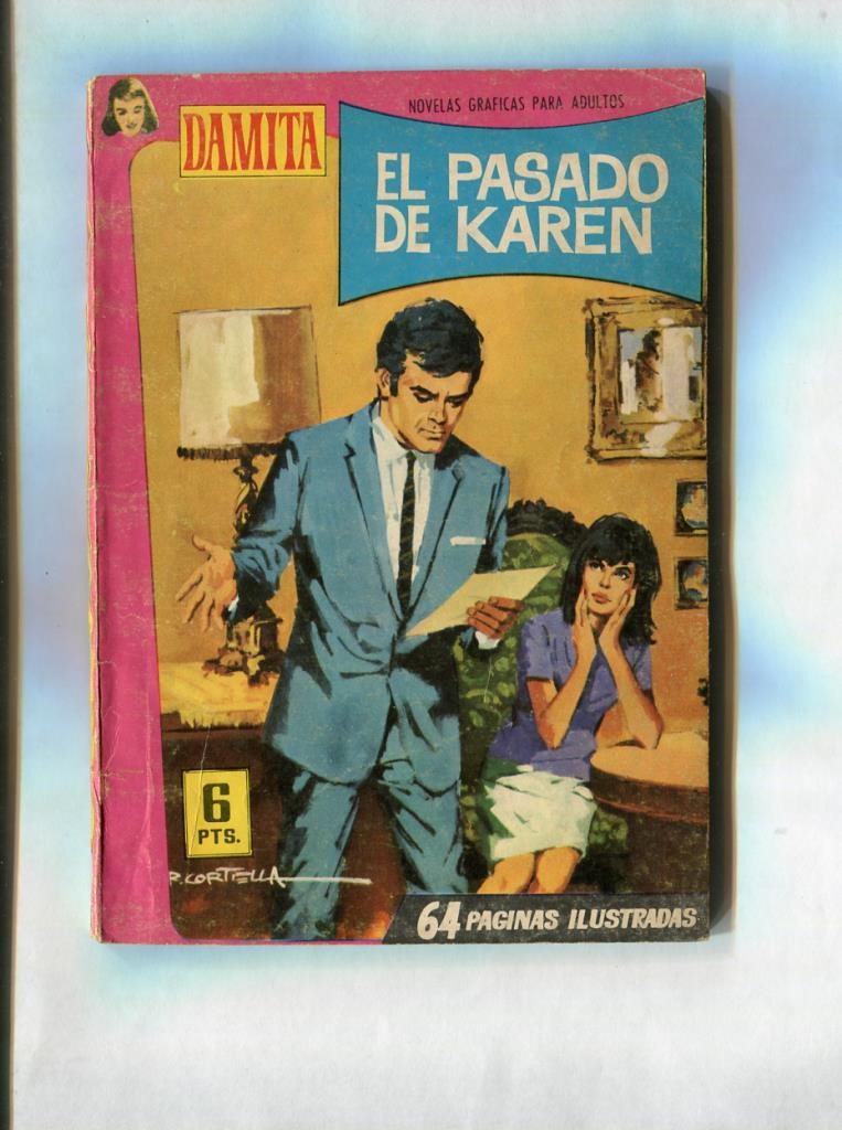 Damita numero 462: El pasado de Karen, foto ficha trasera de Roger Moore