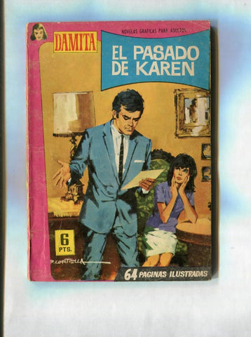 Damita numero 462: El pasado de Karen, foto ficha trasera de Roger Moore