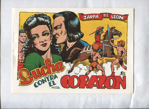 Facsimil: Zarpa de Leon numero 51: Lucha contra el corazon