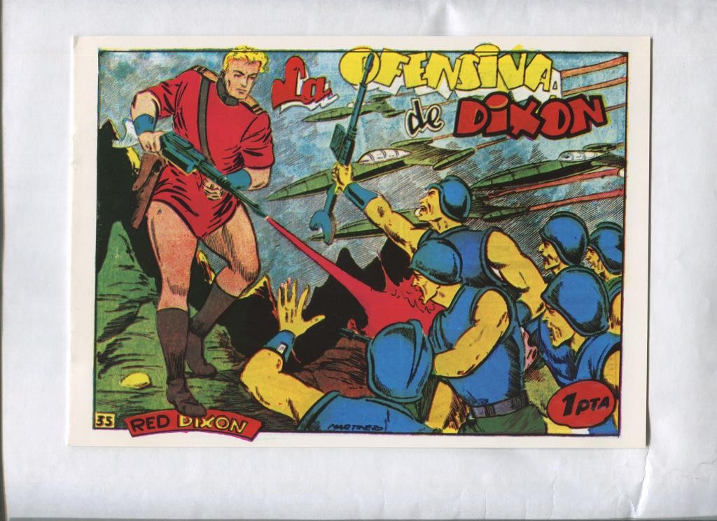 Facsimil: Red Dixon primera serie numero 35: La ofensiva de Dixon