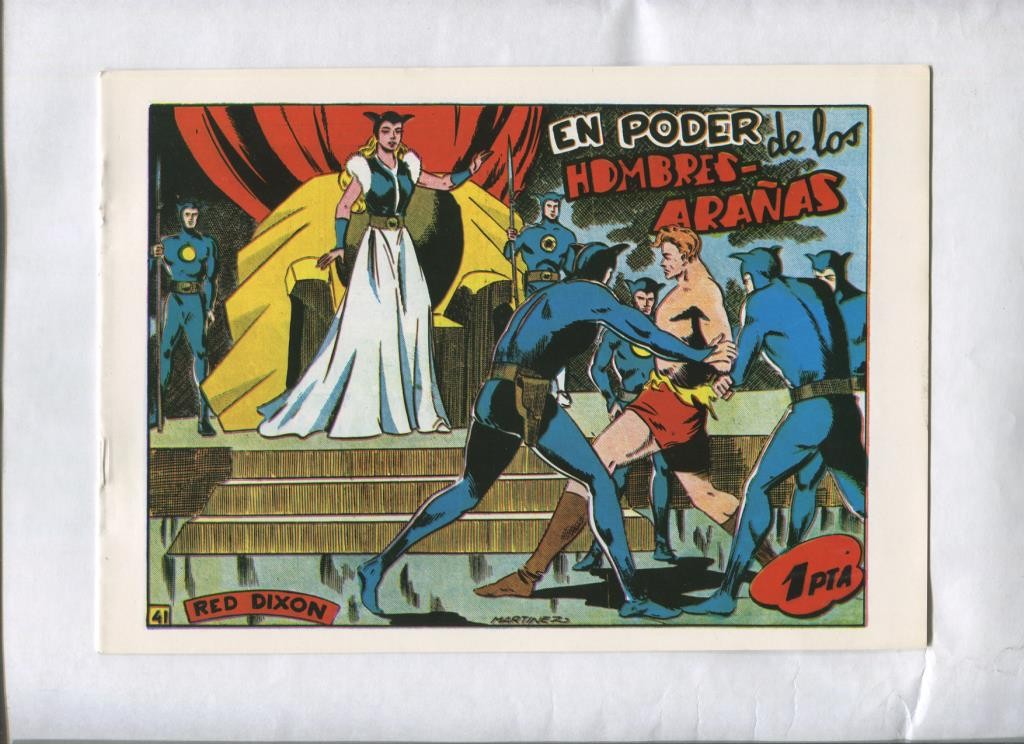 Facsimil: Red Dixon primera serie numero 41: En poder de los hombres arañas