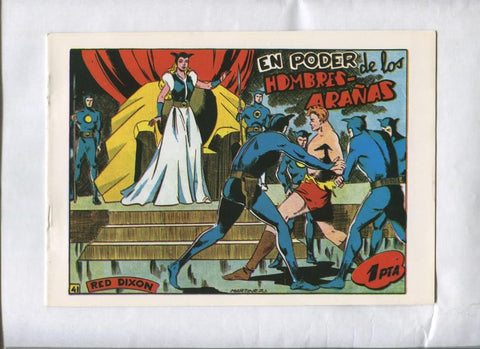 Facsimil: Red Dixon primera serie numero 41: En poder de los hombres arañas