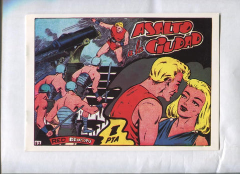 Facsimil: Red Dixon primera serie numero 52: Asalto a la ciudad