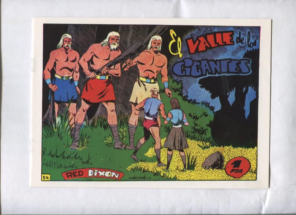 Facsimil: Red Dixon primera serie numero 54: El valle de los gigantes