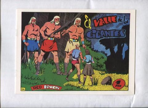 Facsimil: Red Dixon primera serie numero 54: El valle de los gigantes