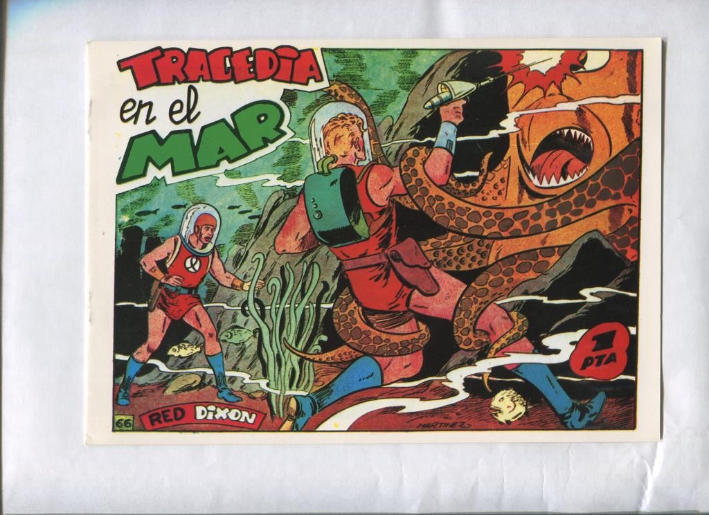 Facsimil: Red Dixon primera serie numero 66: Tragedia en el mar