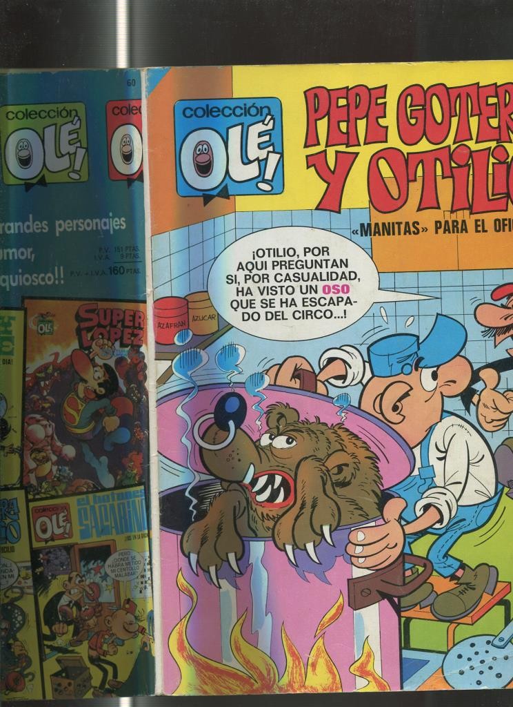 Coleccion Ole numero 060: Pepe Gotera y Otilio: (numerado 3 en interior cubierta)