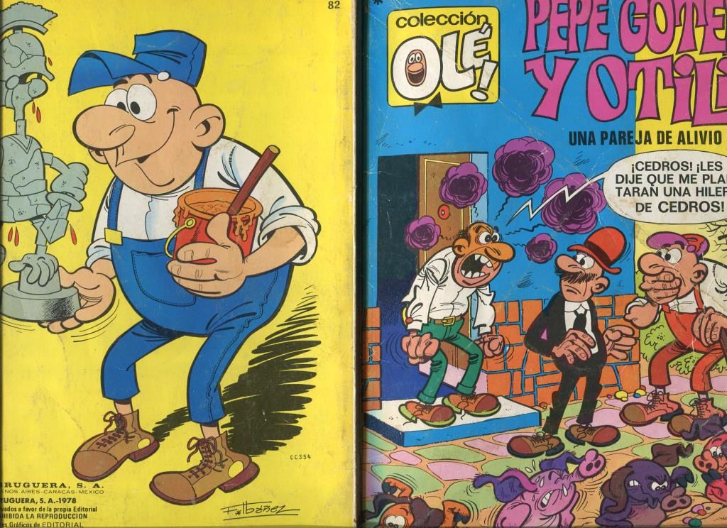 Coleccion Ole numero 082: Pepe Gotera y Otilio: (numerado 2 en trasera)