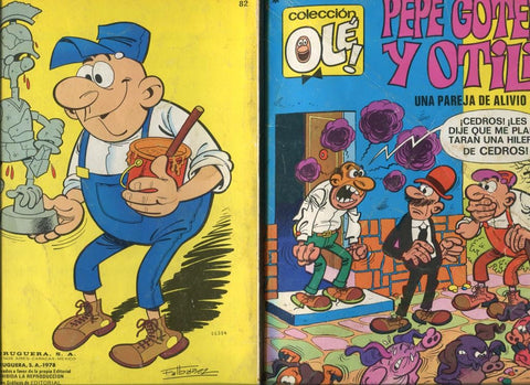 Coleccion Ole numero 082: Pepe Gotera y Otilio: (numerado 2 en trasera)