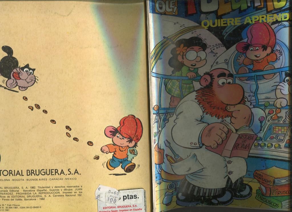 Coleccion Ole Pulgarcito numero 3: Quiere aprender (numerado 6 en trasera)