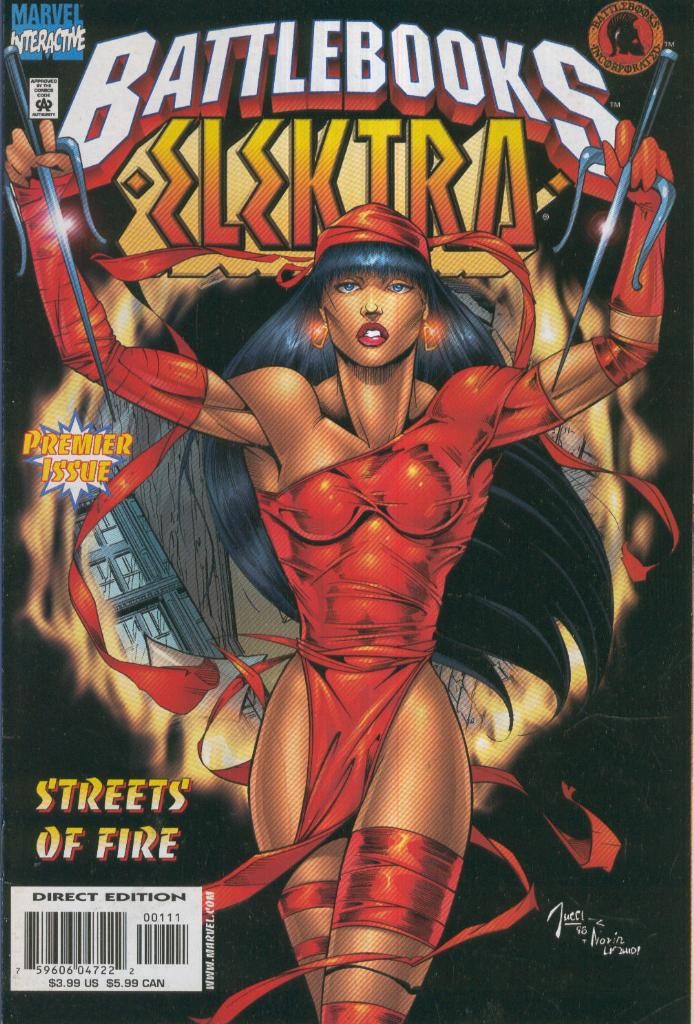 ELEKTRA BATTLEBOOK: Streets of Fire, (With Battle-Card)