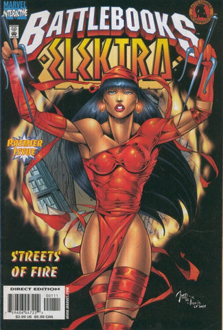 ELEKTRA BATTLEBOOK: Streets of Fire, (With Battle-Card)