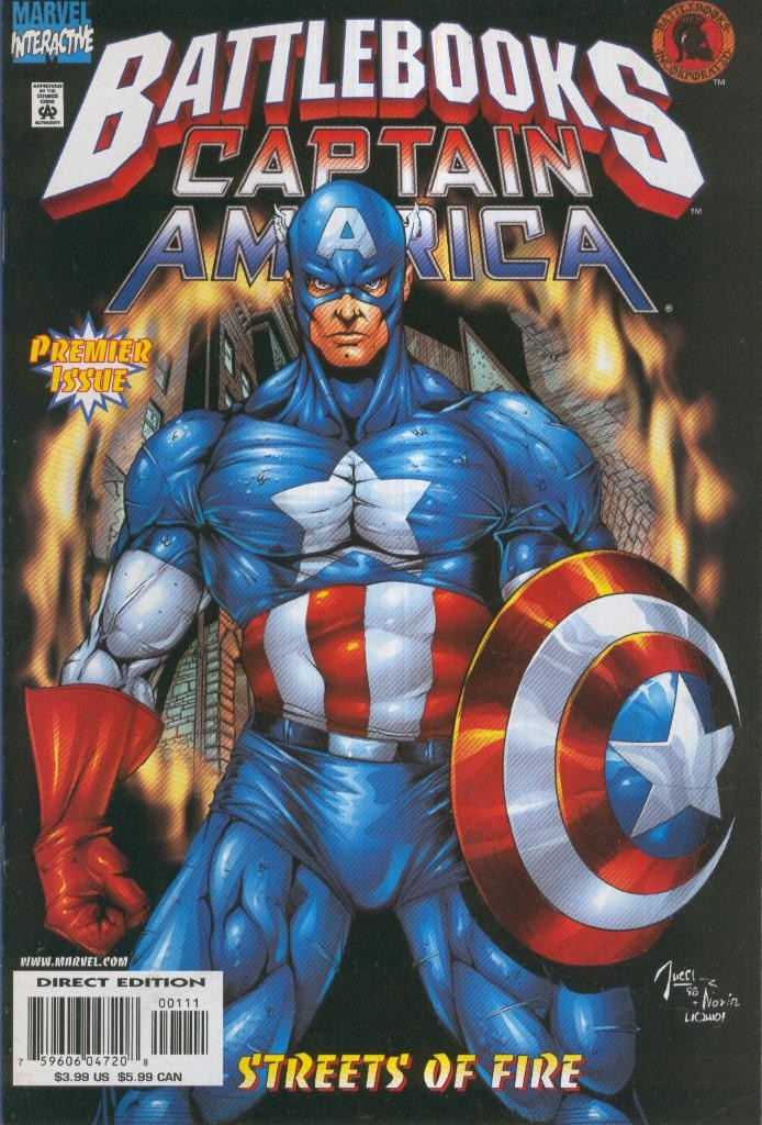 CAPTAIN AMERICA BATTLEBOOK: Streets of Fire, (With Battle-Card)