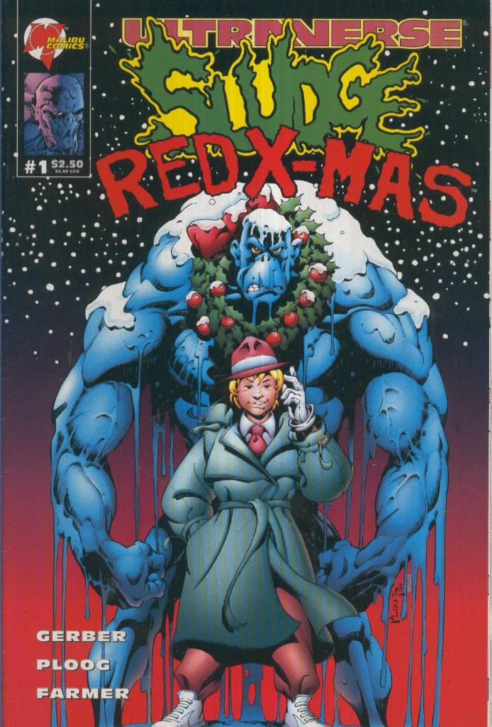 SLUDGE RED X-MAS, Volume 1 No.01: Red X-Mas (Malibu Comics)