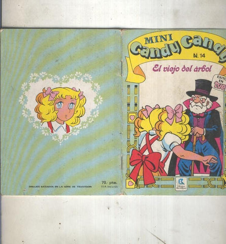 Mini Candy Candy numero 14: El viejo del arbol (numerado 1 en trasera)