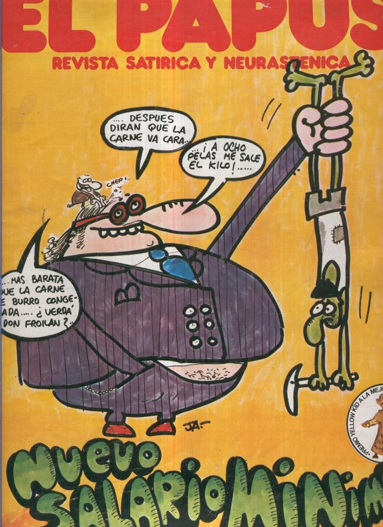 El Papus. Revista de humor numero 205: Nuevo salario minimo
