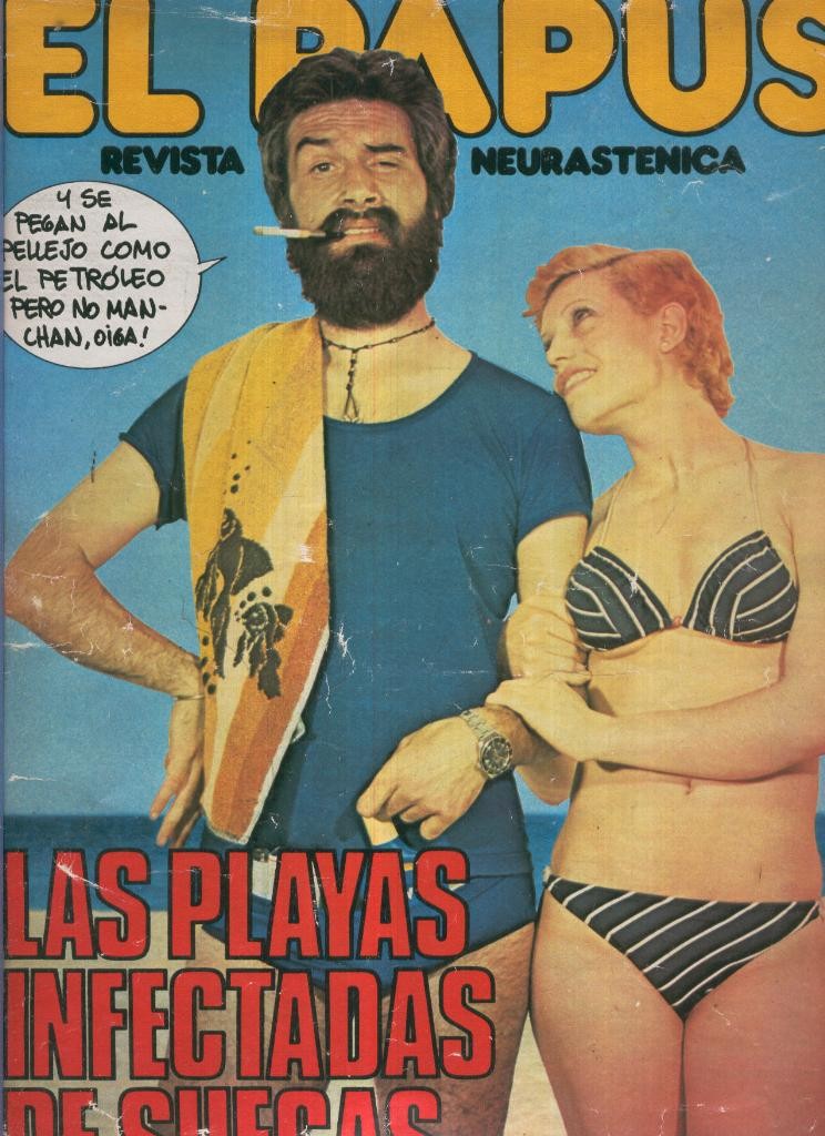 El Papus. Revista de humor numero 164: Las playas infectadas de suecas
