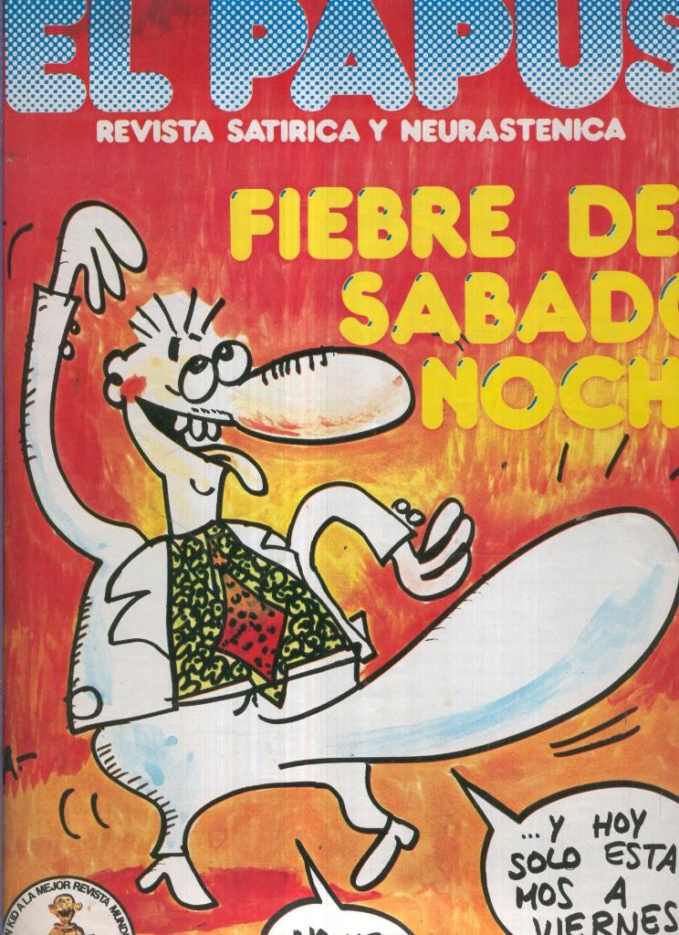 El Papus. Revista de humor numero 211: Fiebre del sabado noche