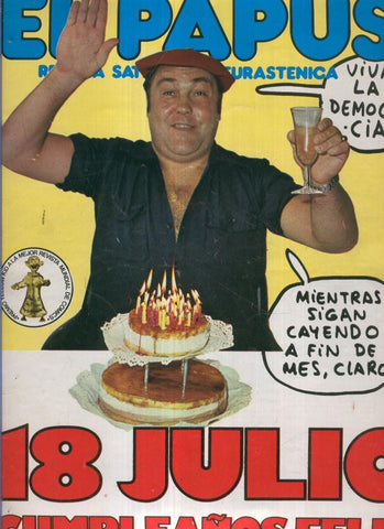 El Papus. Revista de humor numero 218: 18 julio Cumpleaños feliz