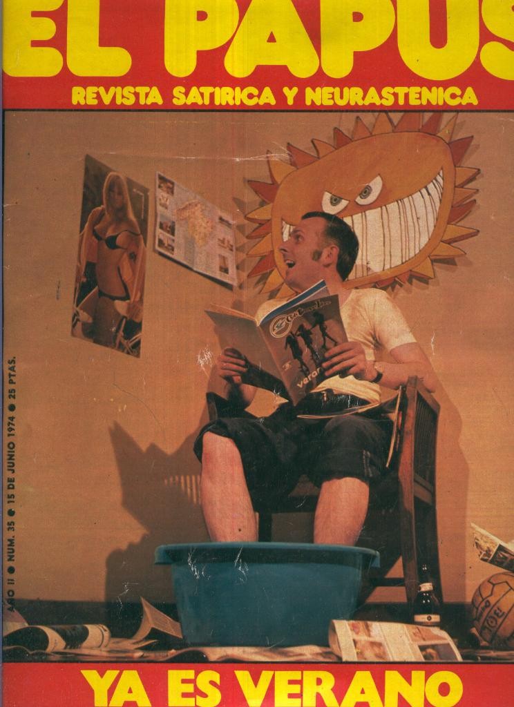El Papus. Revista de humor numero 035. Ya es verano en el Papus