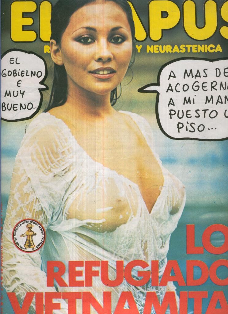 El Papus. Revista de humor numero 274. Los refugiados vietnamitas