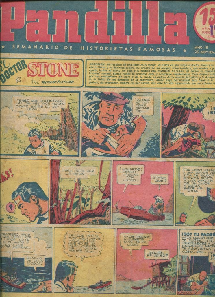 Pandilla semanario de historietas famosas numero 125 (procede de tomo desencuadernado)