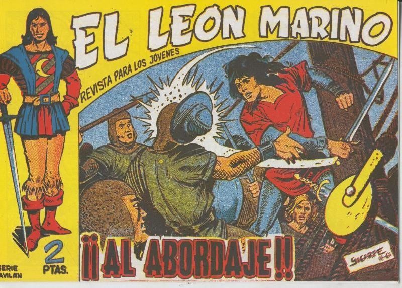 El Leon Marino facsimil numero 08: Al abordaje