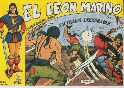 El Leon Marino facsimil numero 23: Naufragio inexorable