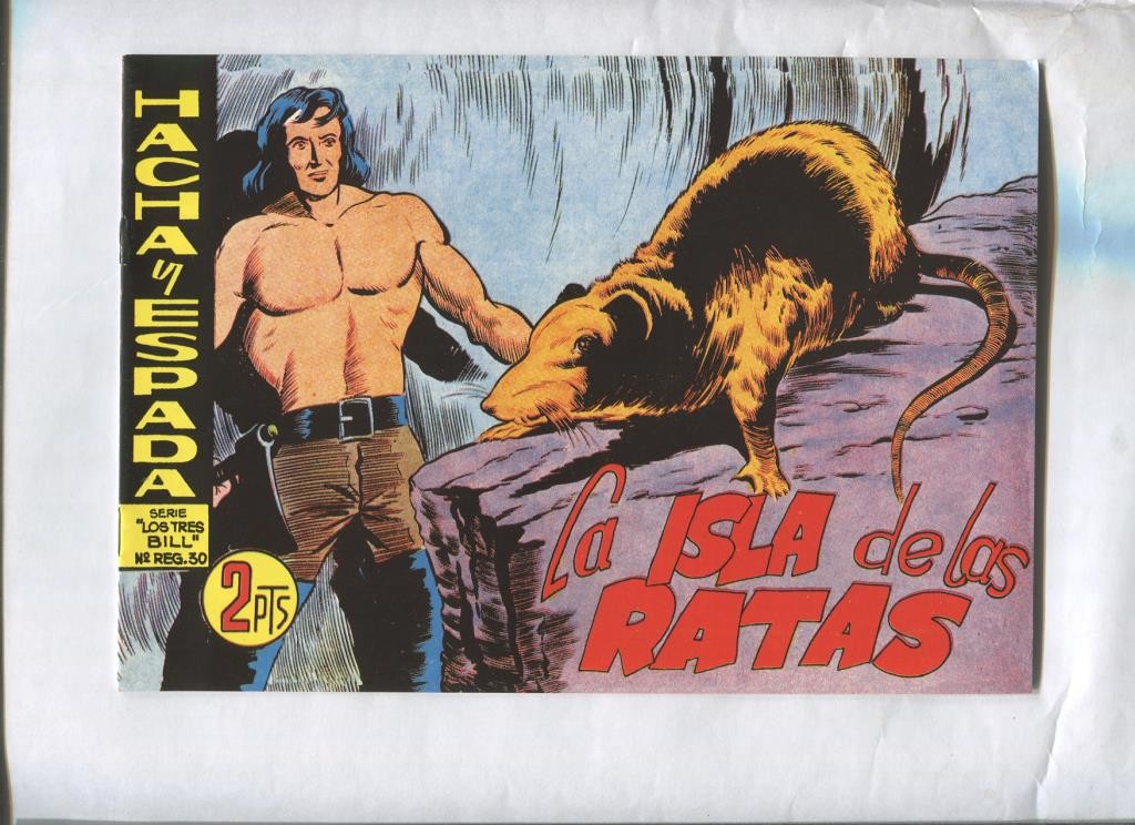 Facsimil: Hacha y Espada numero 21: La isla de las ratas