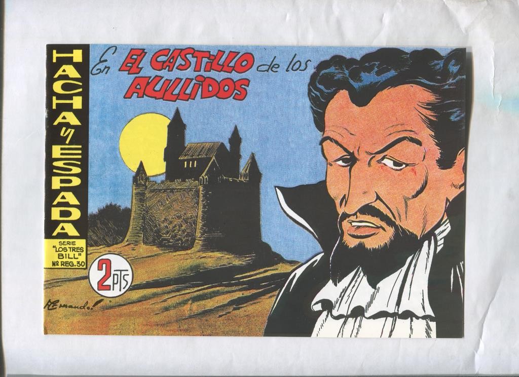 Facsimil: Hacha y Espada numero 36: En el castillo de los aullidos
