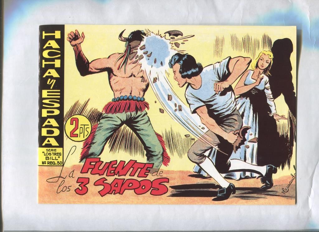 Facsimil: Hacha y Espada numero 48: La fuente de los 3 sapos