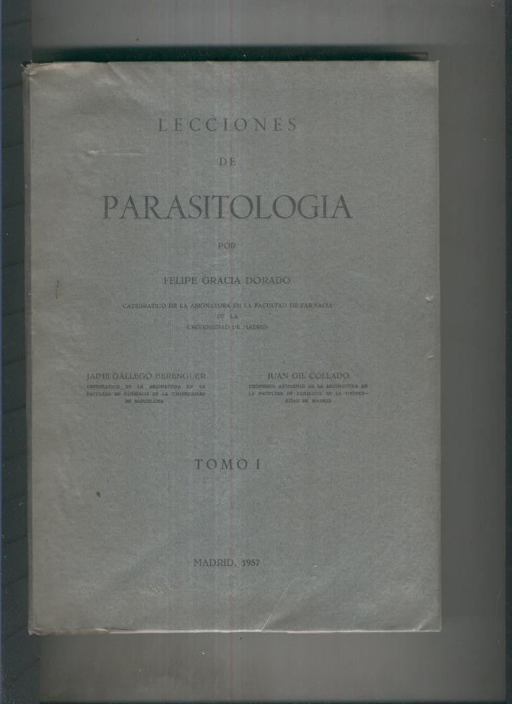 Lecciones de Parasitologia ( textos subrayados a lapiz)