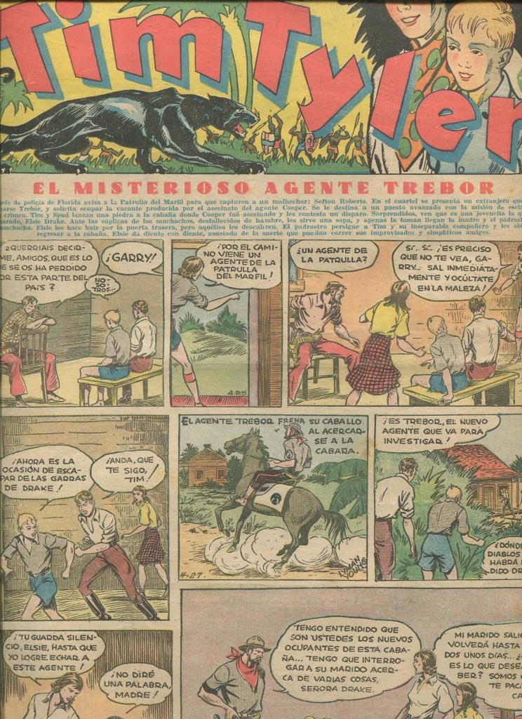 Tim Tyler de Hispano Americana numero 038 (procede de tomo desencuadernado)