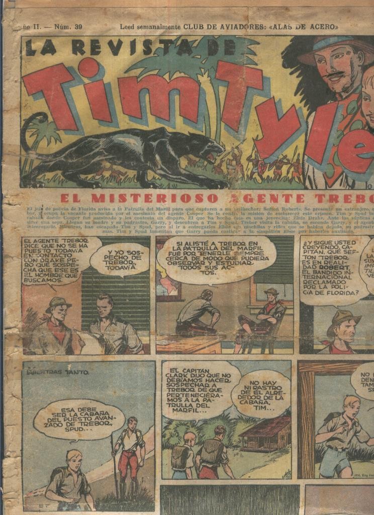 Tim Tyler de Hispano Americana numero 039 (procede de tomo desencuadernado)