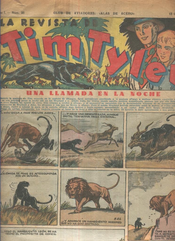 Tim Tyler de Hispano Americana numero 042 (procede de tomo desencuadernado)