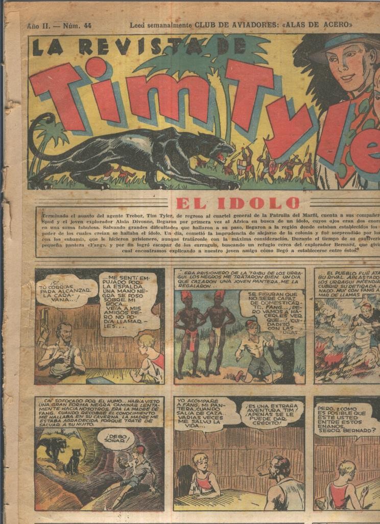 Tim Tyler de Hispano Americana numero 044 (procede de tomo desencuadernado)
