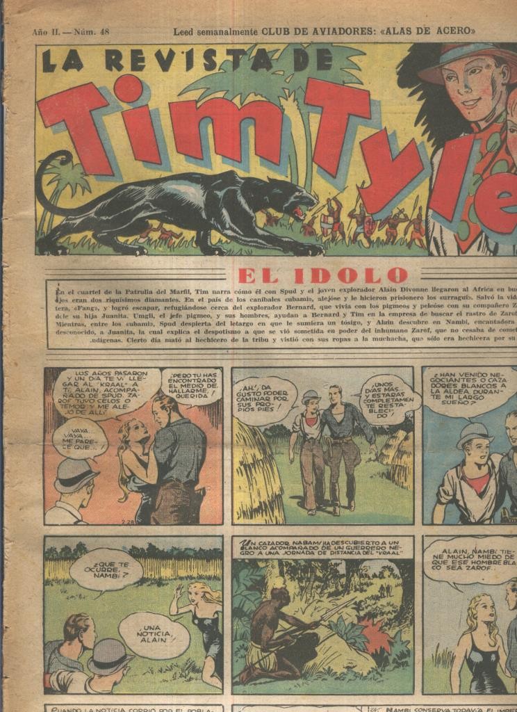 Tim Tyler de Hispano Americana numero 048 (procede de tomo desencuadernado)