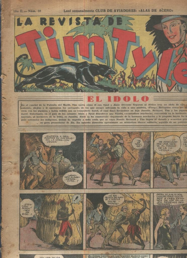 Tim Tyler de Hispano Americana numero 050 (procede de tomo desencuadernado)