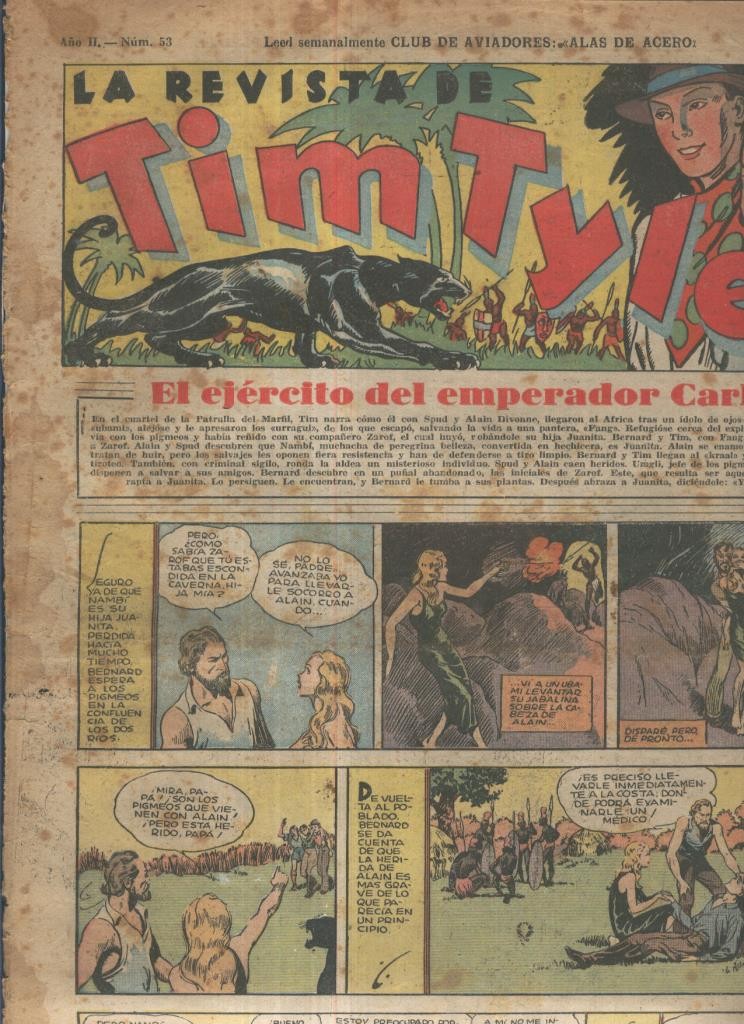 Tim Tyler de Hispano Americana numero 053 (procede de tomo desencuadernado)