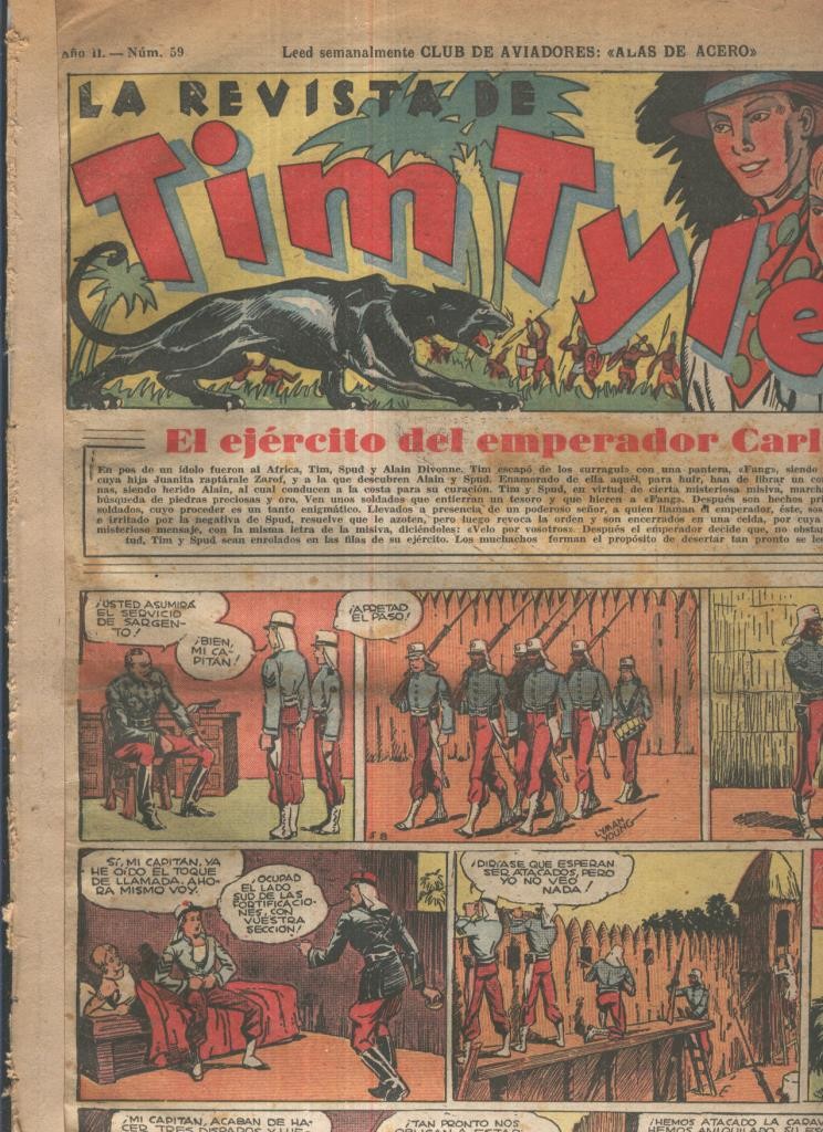 Tim Tyler de Hispano Americana numero 059 (procede de tomo desencuadernado)
