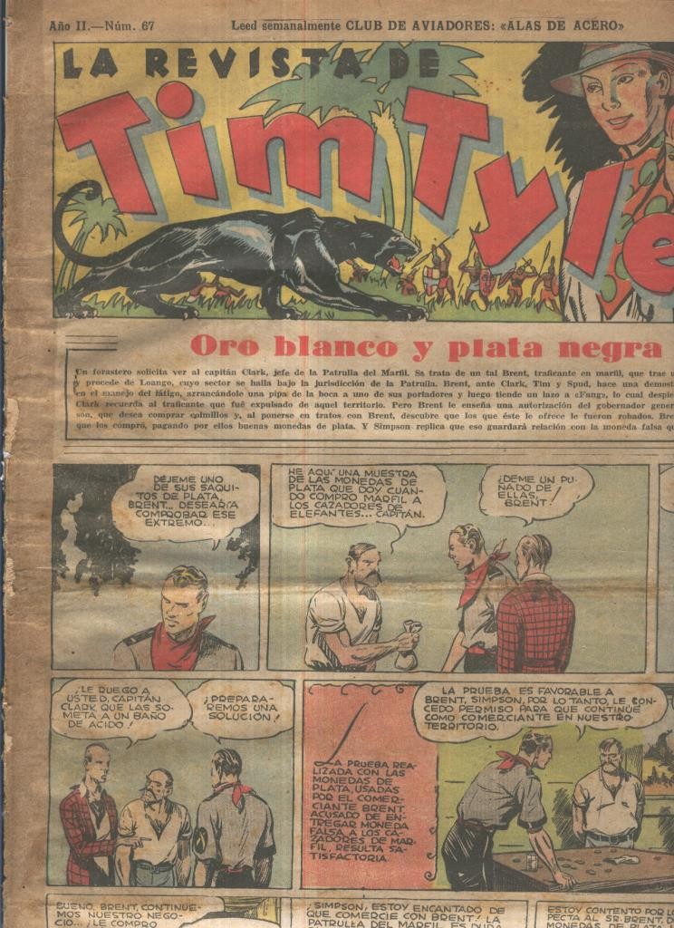 Tim Tyler de Hispano Americana numero 067 (procede de tomo desencuadernado)