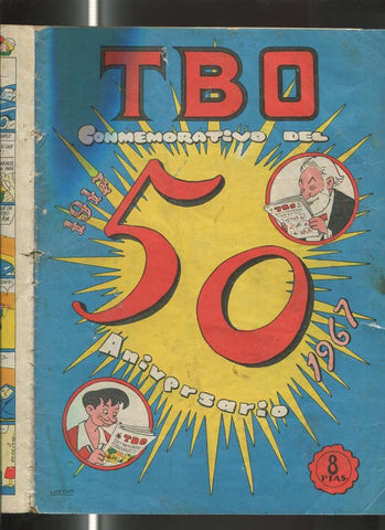 TBO extra de 8 pts: 50 aniversario 1917-1967 (numerado 4 en trasera)