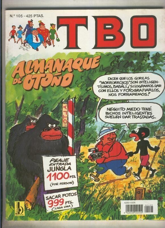 TBO numero 105 almanaque de Otoño (conserva el recortable)