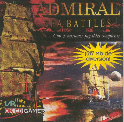 CD- Juegos Clasicos PC: ADMIRAL SEA BATTLES (OK CD GAMER)