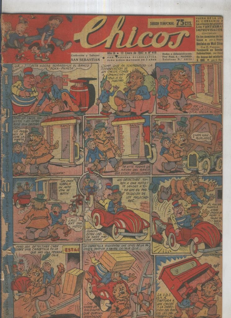 Chicos de Consuelo Gil numero 419 (procede de tomo desencuadernado)
