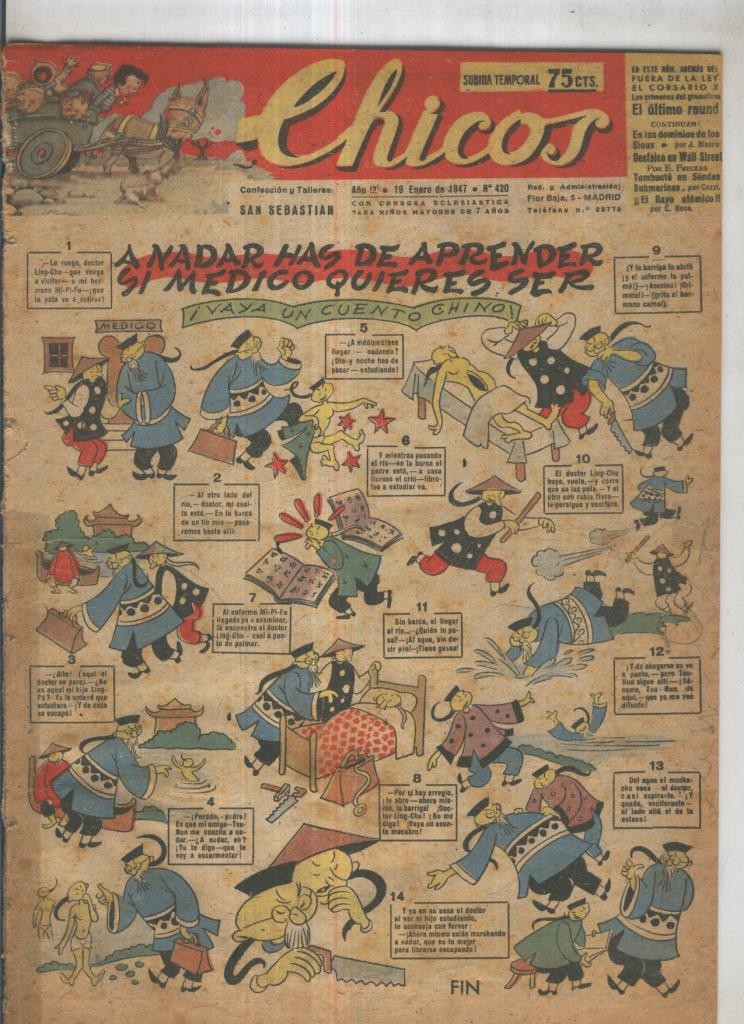 Chicos de Consuelo Gil numero 420 (procede de tomo desencuadernado)
