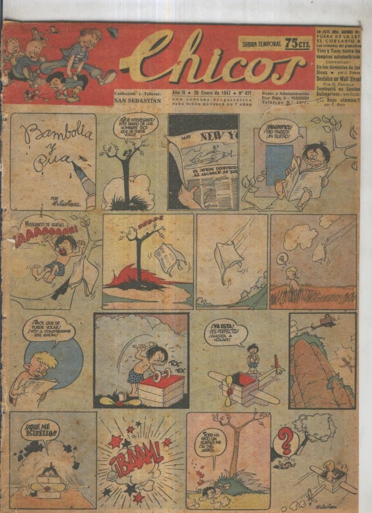 Chicos de Consuelo Gil numero 421 (procede de tomo desencuadernado)